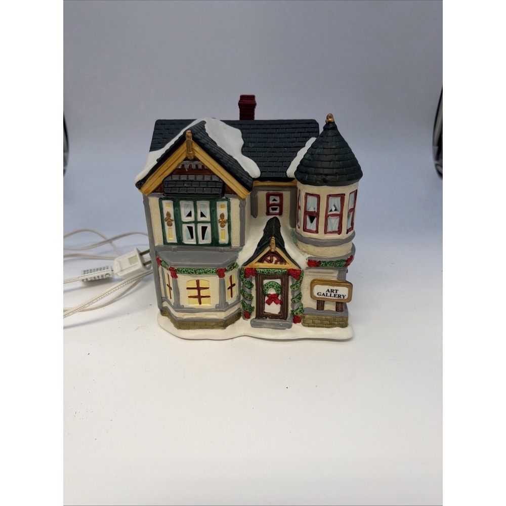 2005 Christmas Streets village house features an "Art Gallery"